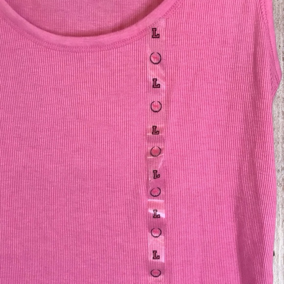NWT 2009 VINTAGE Victoria’s Secret PINK Ribbed Tank Top sz Large - Picture 3 of 6